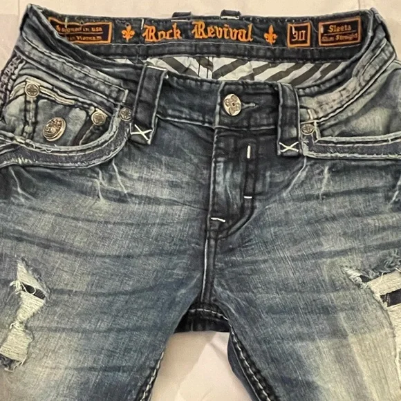 Mens Rock Revival Jeans 30x30